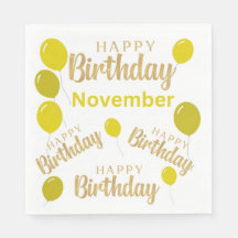 Feliz aniversário aniversários de novembro Papanic