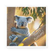 Feliz Aniversário Cute Koala Bear