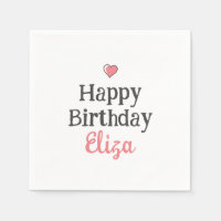 Feliz Aniversário da Menina Rosa, Personalizado