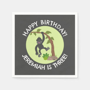 Guardanapo De Papel Feliz aniversário de desenho animado personalizado