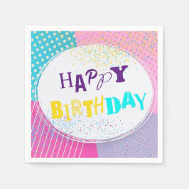 Guardanapo De Papel Feliz Aniversário - Design