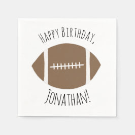 Guardanapo De Papel Feliz Aniversário do Futebol Simples Clássico