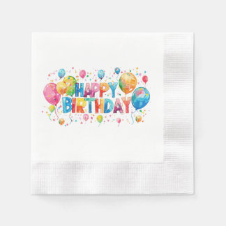 Guardanapo De Papel Feliz Aniversário Papel Napkin