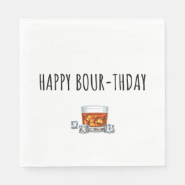 Guardanapo De Papel Feliz aniversário para Bourbon Lover