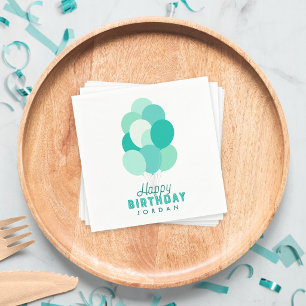 Guardanapo De Papel Feliz aniversário para os balões de Teatro