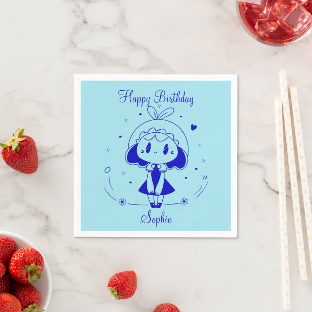 Guardanapo De Papel Feliz Aniversário Personalizado (Insitu)