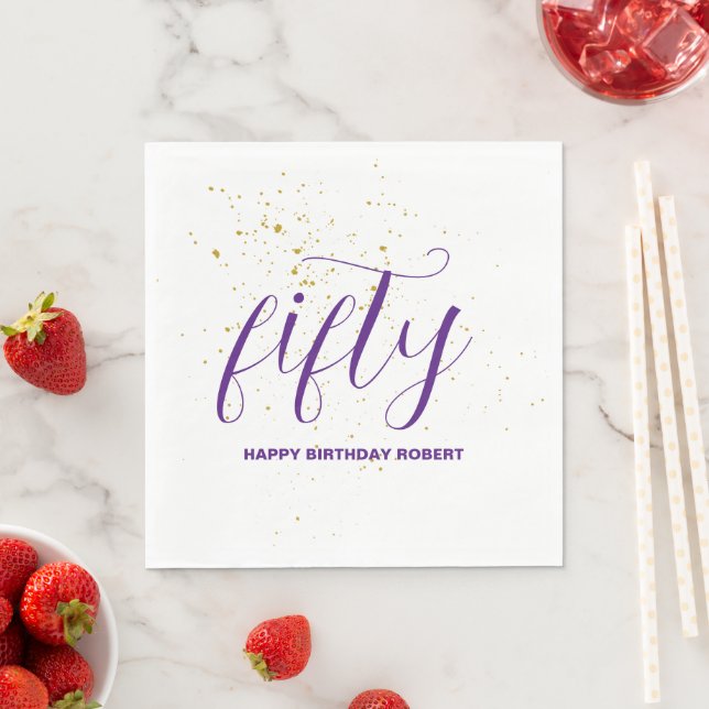 Guardanapo De Papel Feliz Aniversário Personalizado (Insitu)