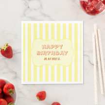 Feliz Aniversário Personalizado com Faixa Amarela