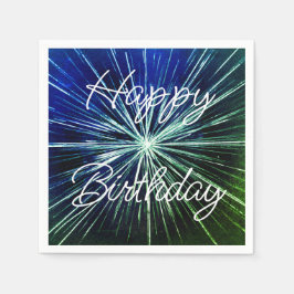 Guardanapo De Papel Feliz Aniversário Starburst