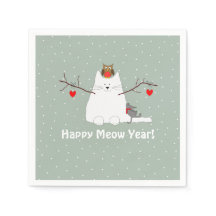 "Feliz Ano de Meow!" Snowcat