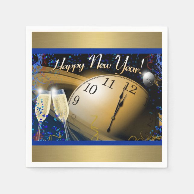 Guardanapo De Papel Feliz ano novo (Frente)