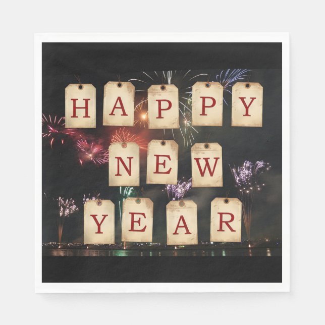 Guardanapo De Papel Feliz ano novo (Frente)