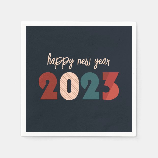 Guardanapo De Papel Feliz ano novo 2023 (Frente)