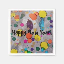 Guardanapo De Papel Feliz ano novo 2024! Elevem com Joy e Color!
