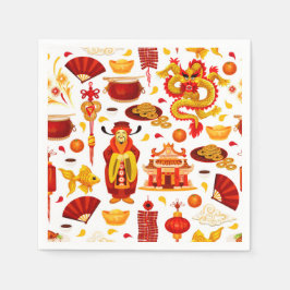 Guardanapo De Papel Feliz Ano Novo Chinês