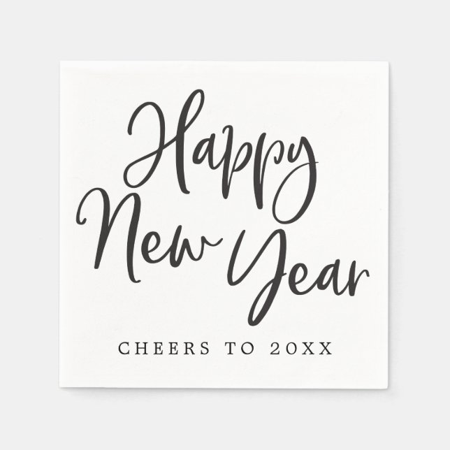 Guardanapo De Papel Feliz ano novo - Festa de véspera de Ano Novo, Nap (Frente)