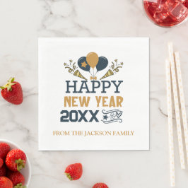 Guardanapo De Papel Feliz Ano Novo Personalizado