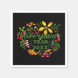 GUARDANAPO DE PAPEL FELIZ ANO NOVO PERSONALIZADO 20XX