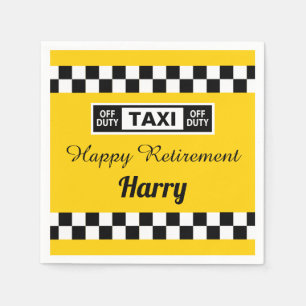 Guardanapo De Papel Feliz Aposentadoria Taxista De Imposto