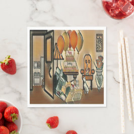 Guardanapo De Papel Feliz Arte de Aniversário