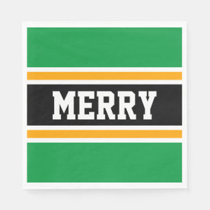 Guardanapo De Papel FELIZ Brilho Amarelo Amarelo Festivo Frisas