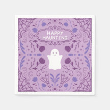"Feliz Caça" Lindos Pratos de Papel de Fantasmas d