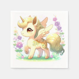 Guardanapo De Papel Feliz Chá de fraldas Unicorn