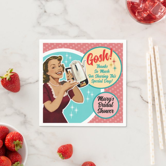 Guardanapo De Papel Feliz Chá de panela de Famílias Napkins (Insitu)