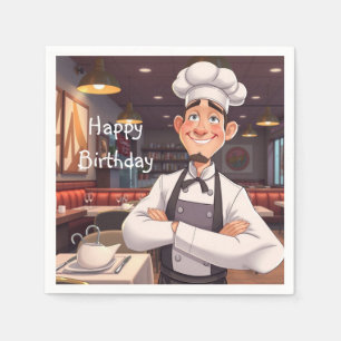 Guardanapo De Papel Feliz Chef