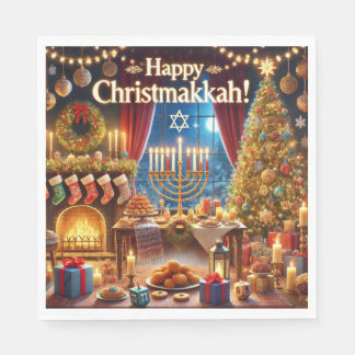Guardanapo De Papel Feliz Christmakkah!