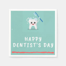 Feliz dentista, dia branco de texto