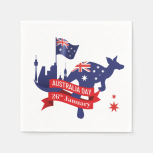 Guardanapo De Papel Feliz Dia da Austrália 26 de janeiro