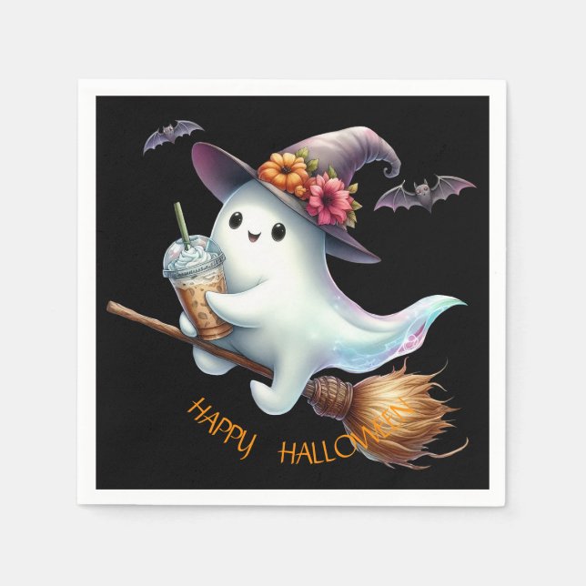 Guardanapo De Papel Feliz Dia das Bruxas (Frente)