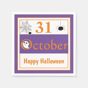 Guardanapo De Papel Feliz Dia das Bruxas 31 de outubro Festa de Hallow