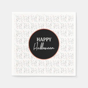 Guardanapo De Papel Feliz Dia das Bruxas Fantasma Doce Mão Letreiro Do