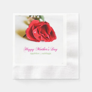 Guardanapo De Papel Feliz Dia das Mães Na moda Legal Floral