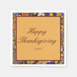 Guardanapo De Papel Feliz Dia de Ação de Graças