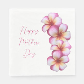 Guardanapo De Papel Feliz Dia de as mães Plumeria Paper Napkins