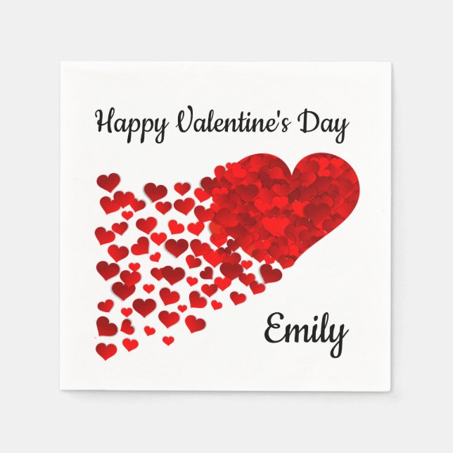 Guardanapo De Papel Feliz dia de os namorados (Frente)