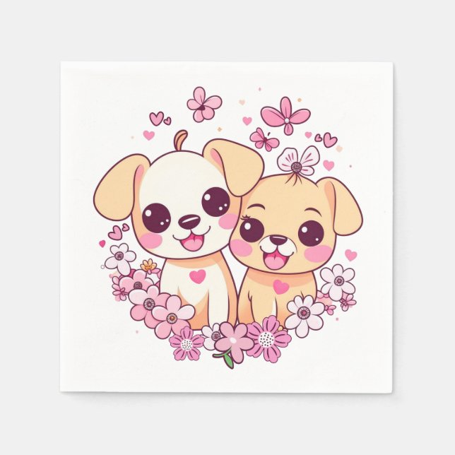 Guardanapo De Papel Feliz dia de os namorados! (Frente)