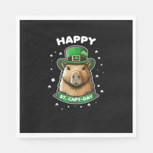Guardanapo De Papel Feliz Dia de São Patrício de Capy Day para Capybar