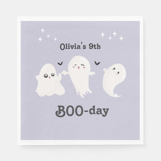 Guardanapo De Papel Feliz Dia do Boi | Celebração do Dia de Boo Spooky (Frente)