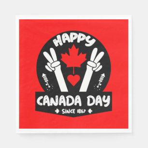 Guardanapo De Papel Feliz Dia do Canadá 1 de julho