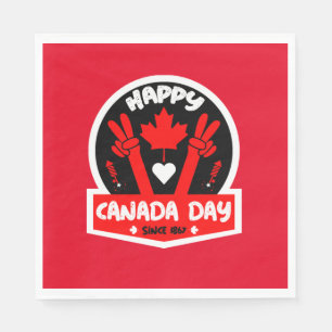 Guardanapo De Papel Feliz dia do Canadá, 1 de julho, rua