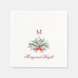 Guardanapo De Papel Feliz e Natal Brilhante