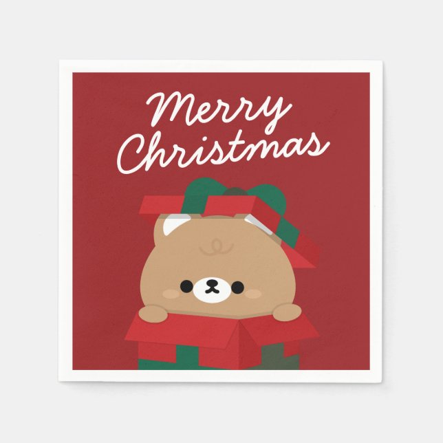 Guardanapo De Papel Feliz e Simples Feliz Natal (Frente)