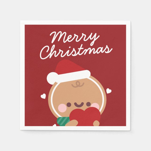 Guardanapo De Papel Feliz e Simples Feliz Natal (Frente)