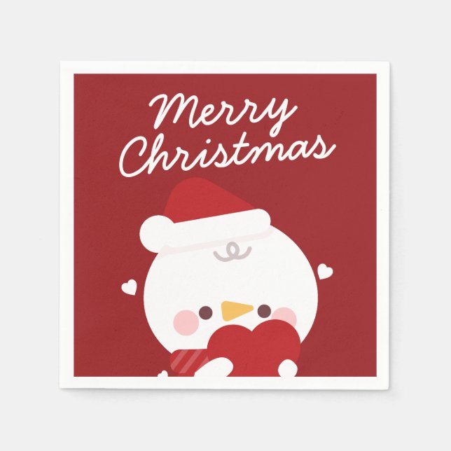 Guardanapo De Papel Feliz e Simples Feliz Natal (Frente)