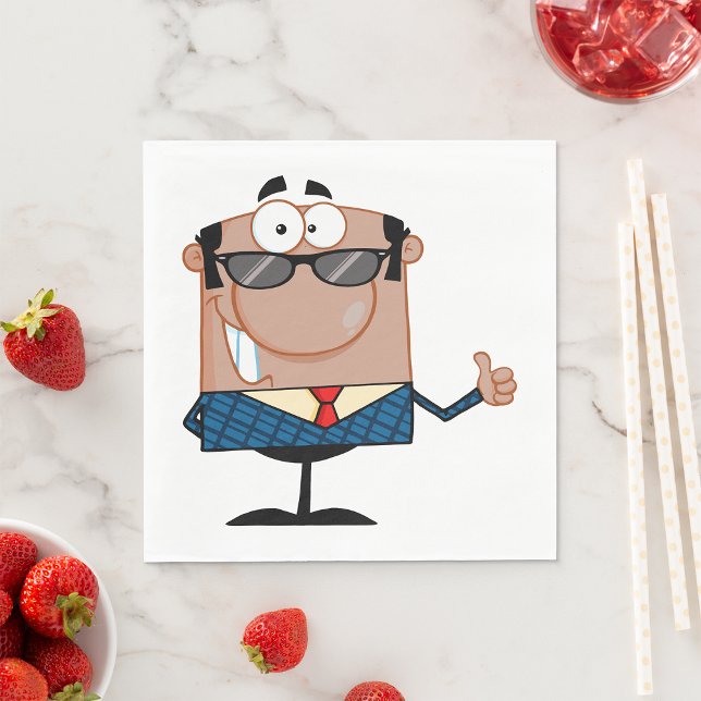 Guardanapo De Papel Feliz empresário (Criador carregado)