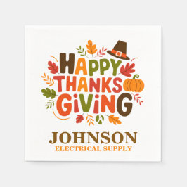 Guardanapo De Papel Feliz Festa de Ação de Graças